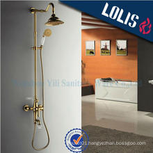 Modern house Luxury gold brass single handle tub mixer shower faucet set